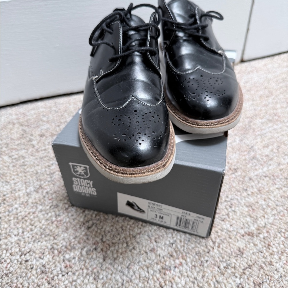 Stacy Adams Black Oxford Shoes